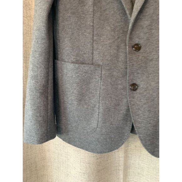 J. Crew Mens Gray Academia Preppy Casual Blazer Size S Wool Blend Single Button - Picture 8 of 13
